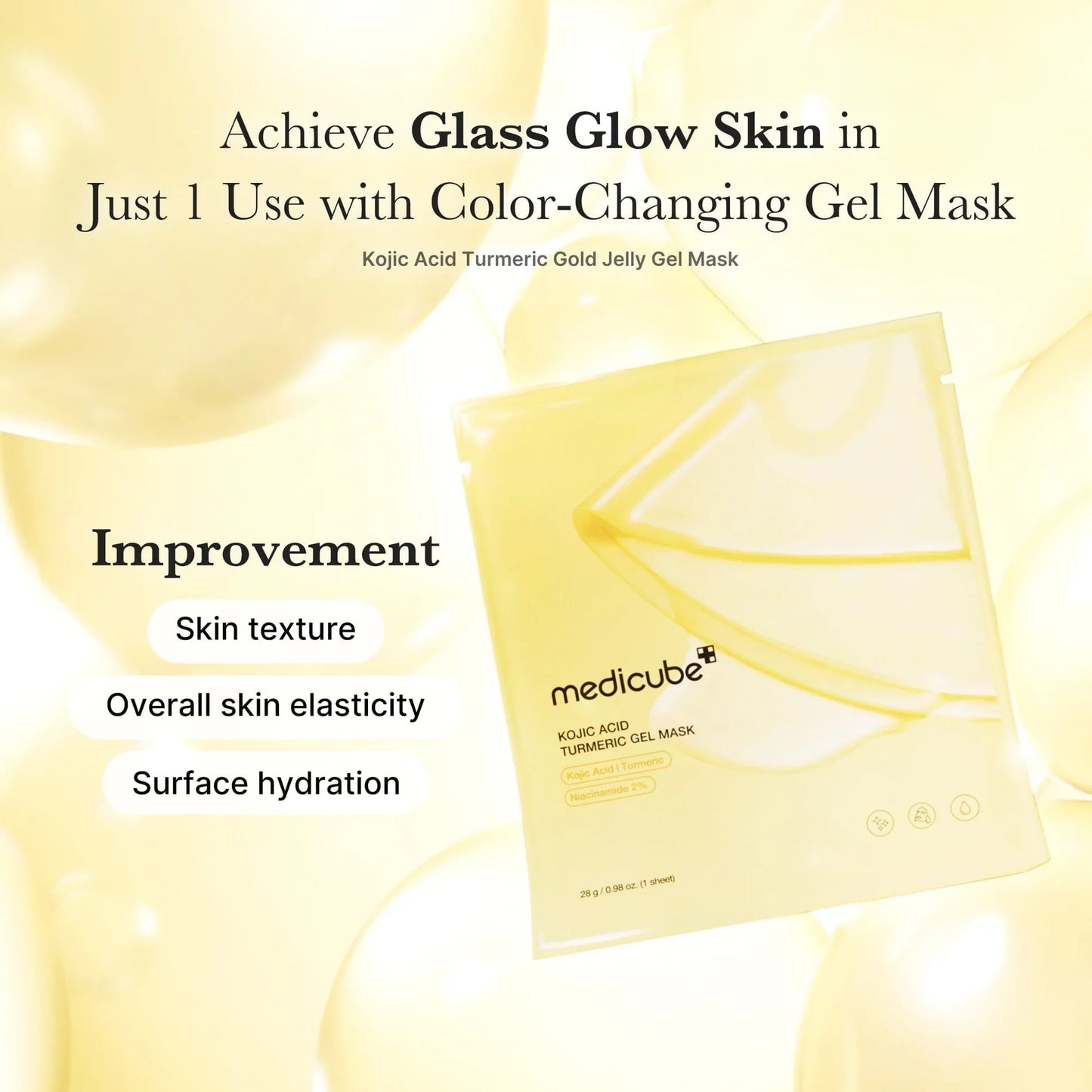Kojic Acid Turmeric Brightening Gel Mask - Μάσκα τζελ για λάμψη & μείωση κηλίδων