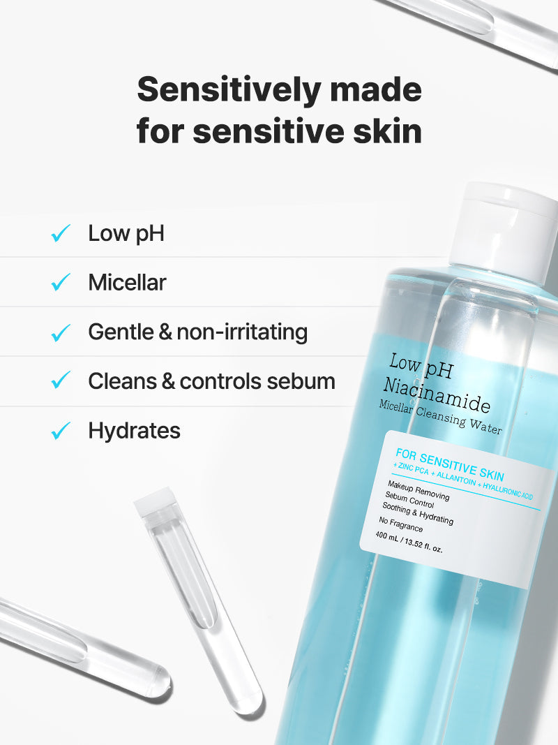 Low pH Niacinamide Micellar Cleansing water - Νερό καθαρισμού για ευαίσθητες επιδερμίδες (Copy)