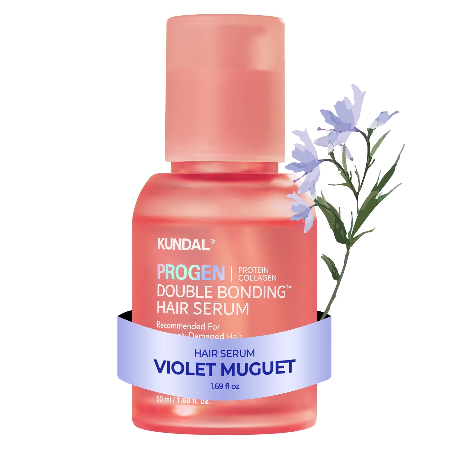 Progen Double Bonding Hair Serum Violet Muguet – Serum Επανόρθωσης με Πρωτεΐνες & Ceramides για Δυνατά & Λαμπερά Μαλλιά