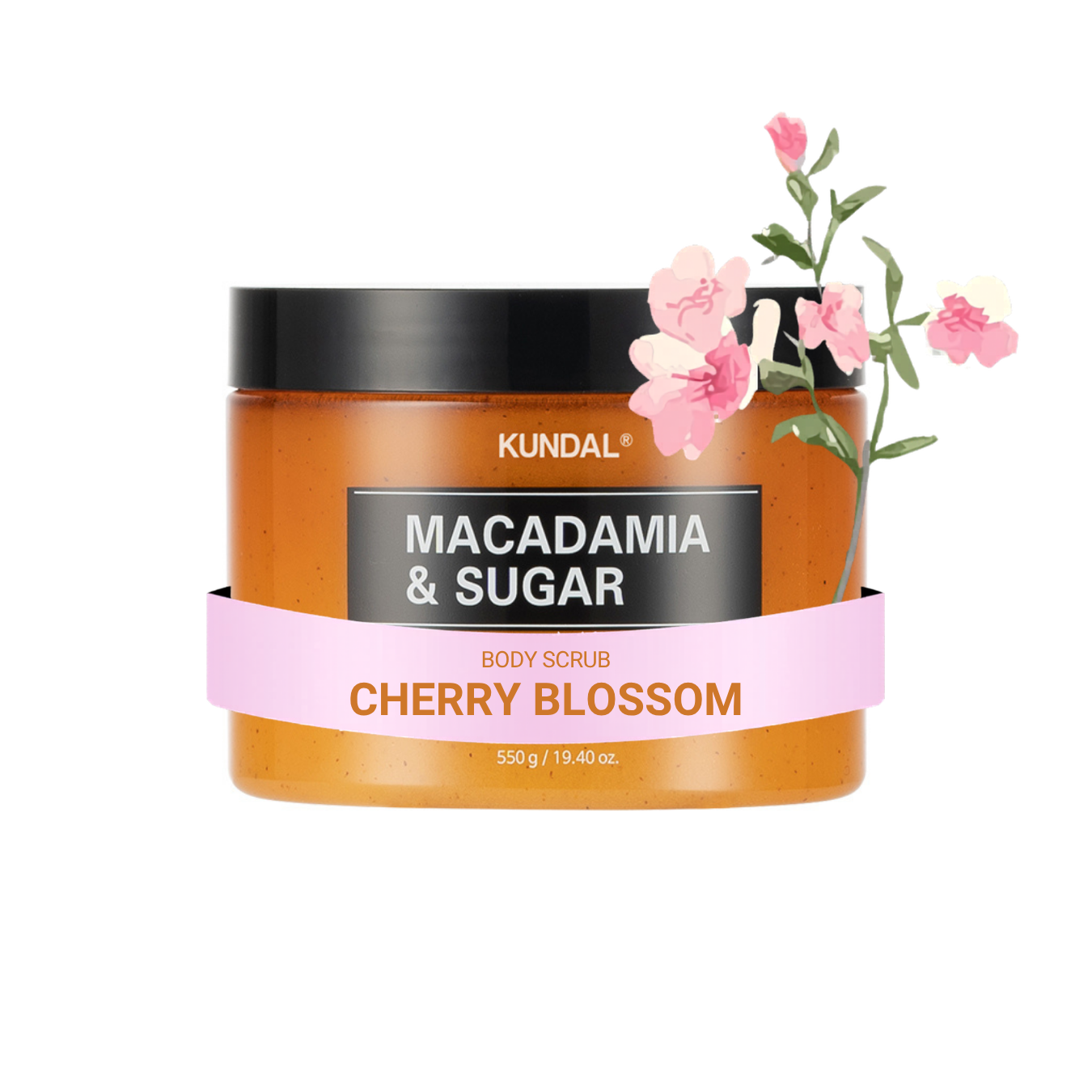 Macadamia & Sugar Body Scrub Cherry Blossom – Απολεπιστικό Σώματος με Ζάχαρη & Macadamia