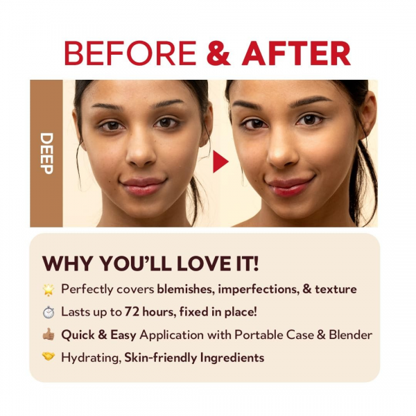Mask Fit Red Cushion SPF40 PA++ No.24N Latte - Μέικ-απ με αντηλιακή προστασία