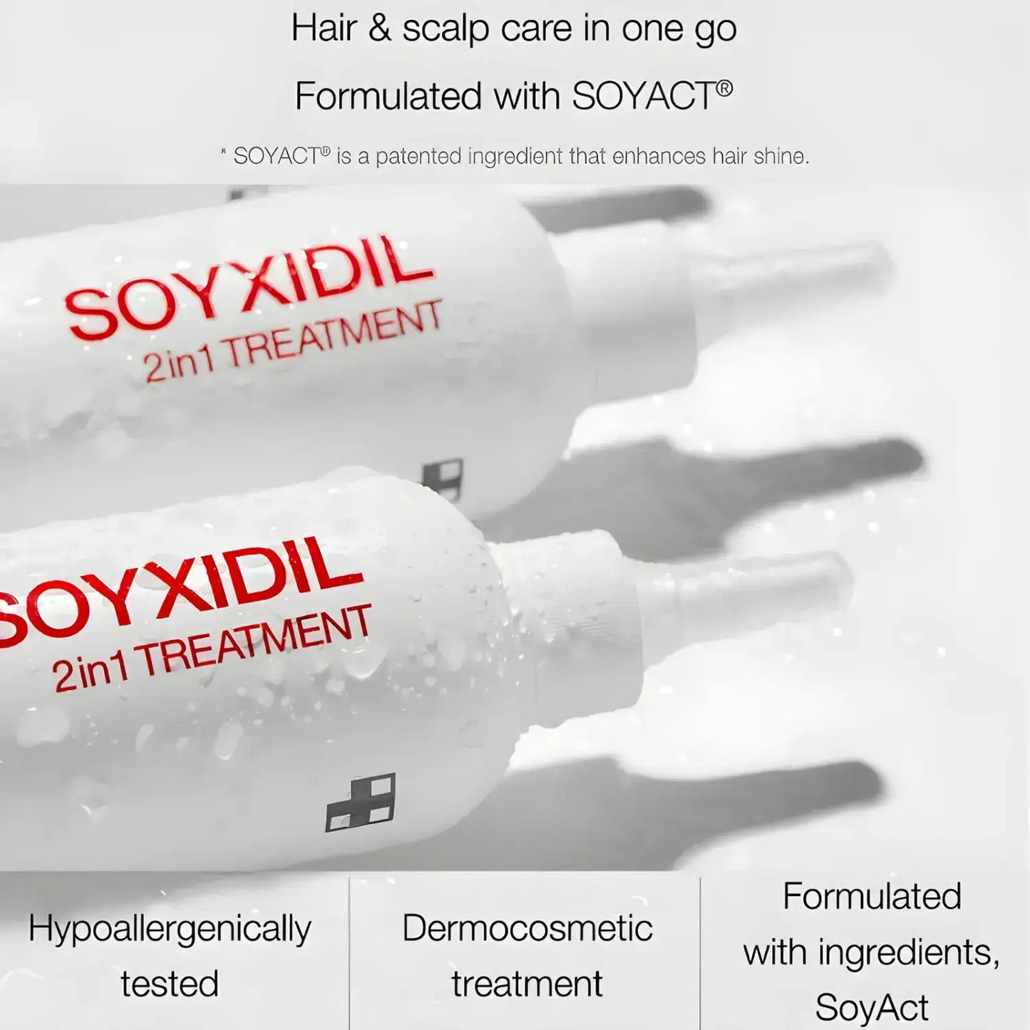 SOYXIDILL 2in1 Treatment - Θεραπεία 2 σε 1 για Μαλλιά και Τριχωτό – Πιο Πυκνά, Υγιή Μαλλιά