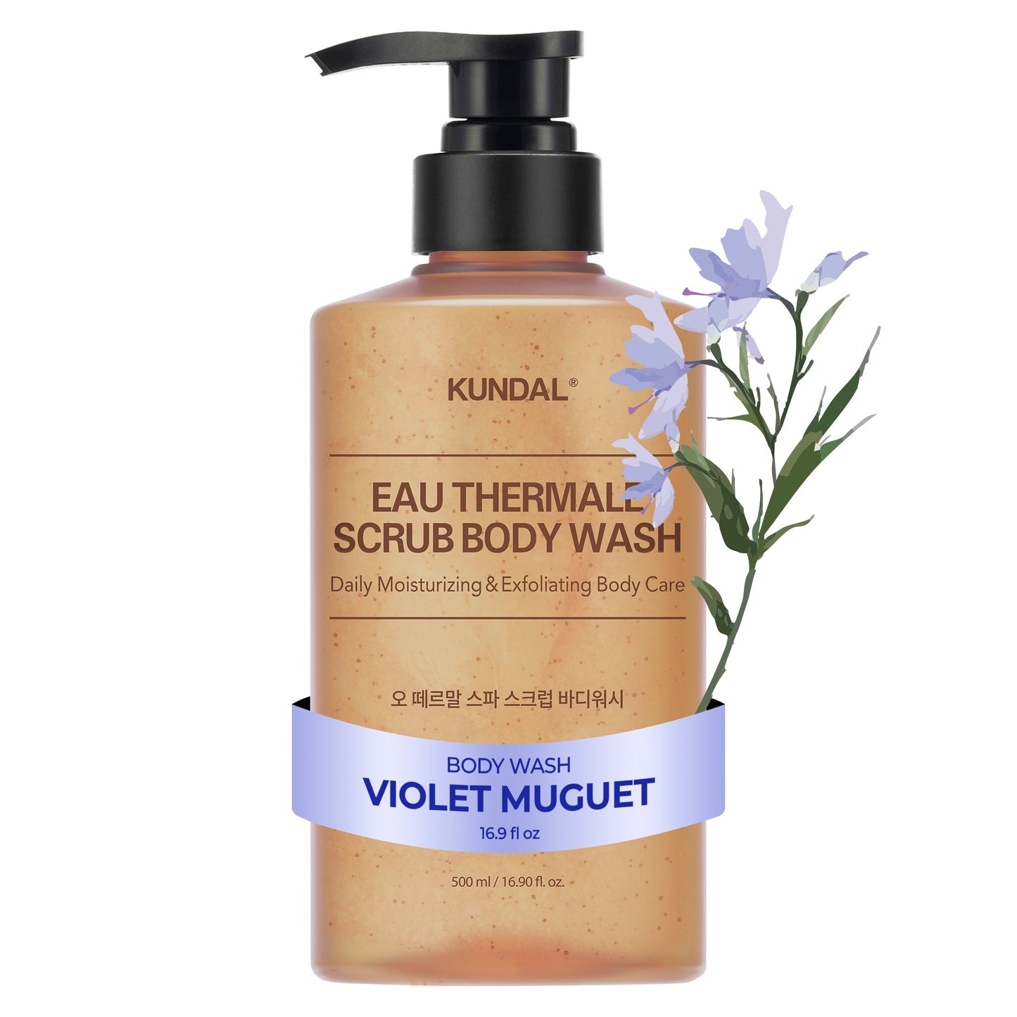 Eau Thermale Scrub Body Wash Violet Muguet – Απολεπιστικό Αφρόλουτρο Σώματος με Θαλασσινό Αλάτι & Ρυζόσκονη